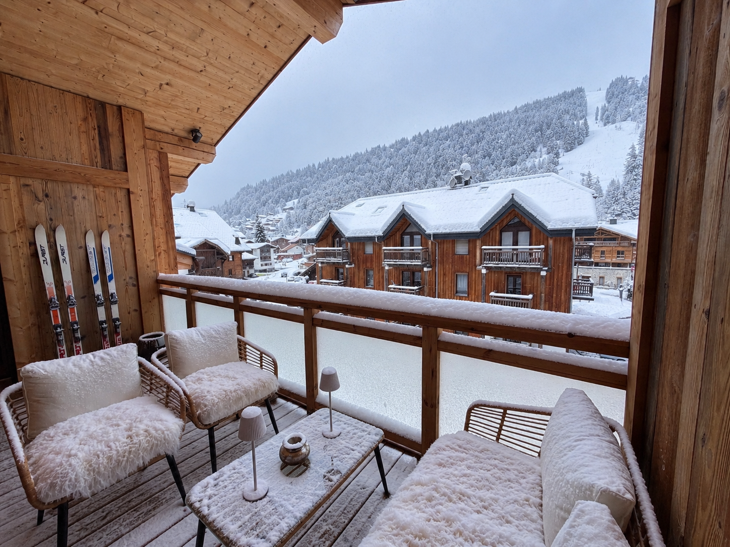 Terrasse enneigée